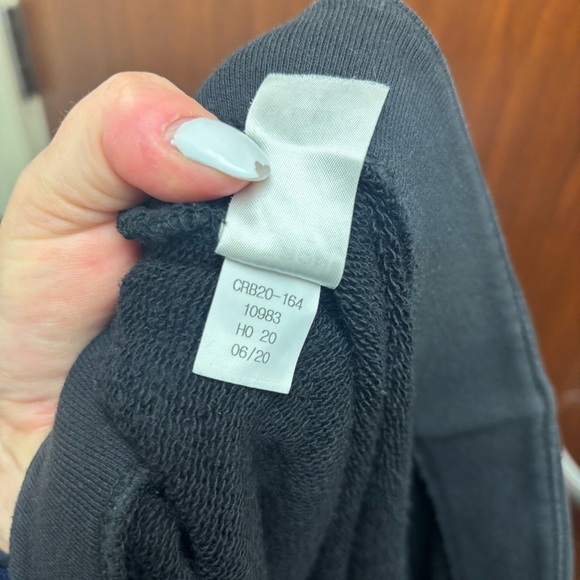 Carbon38 Straight Leg Sweatpants French Terry Organic Cotton Sweatpants BLK XS - Picture 12 of 12